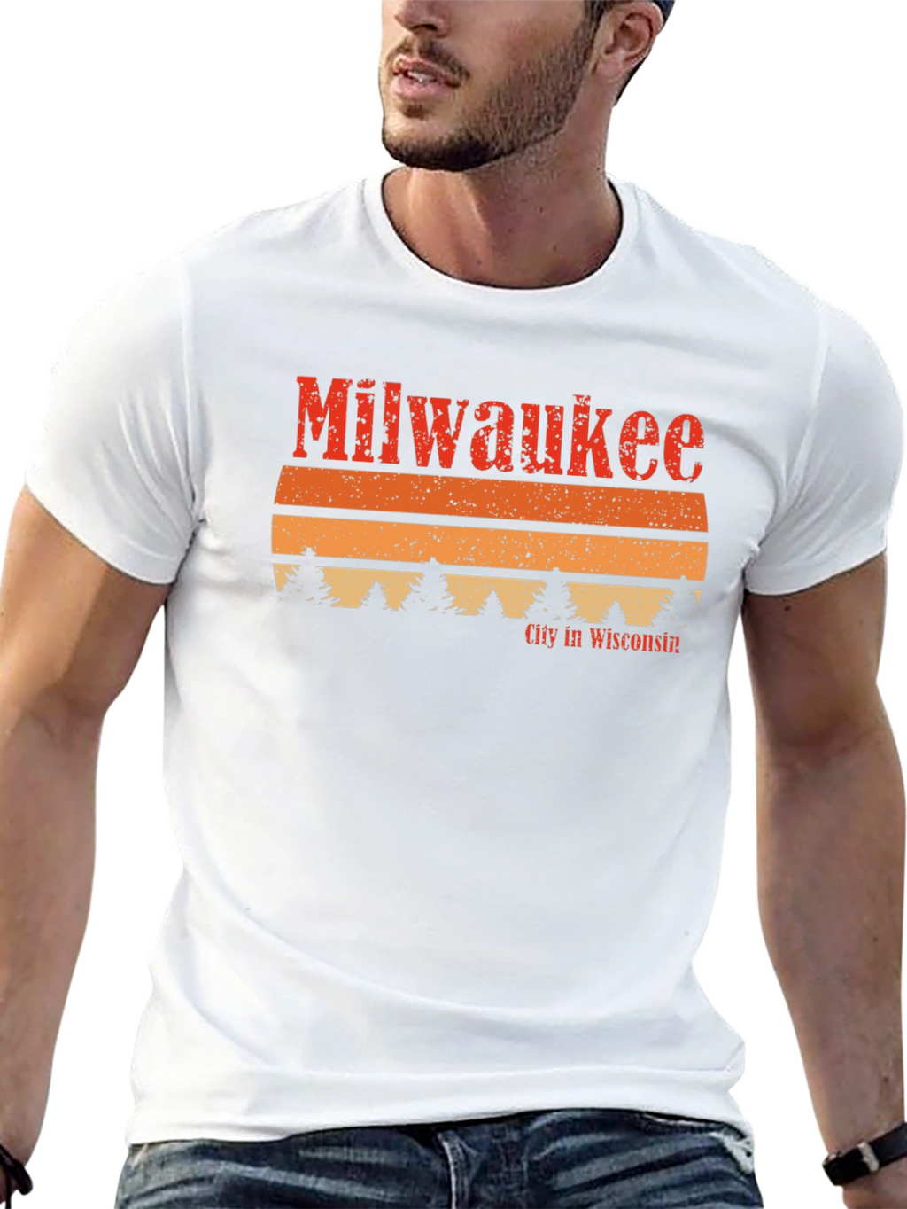 Milwaukee Wisconsin Retro Graphic T-Shirt