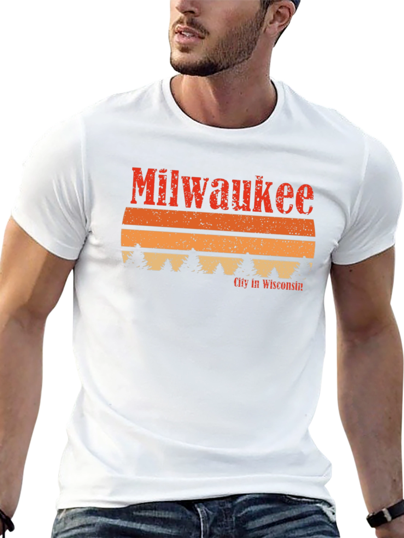 Milwaukee Wisconsin Retro Graphic T-Shirt