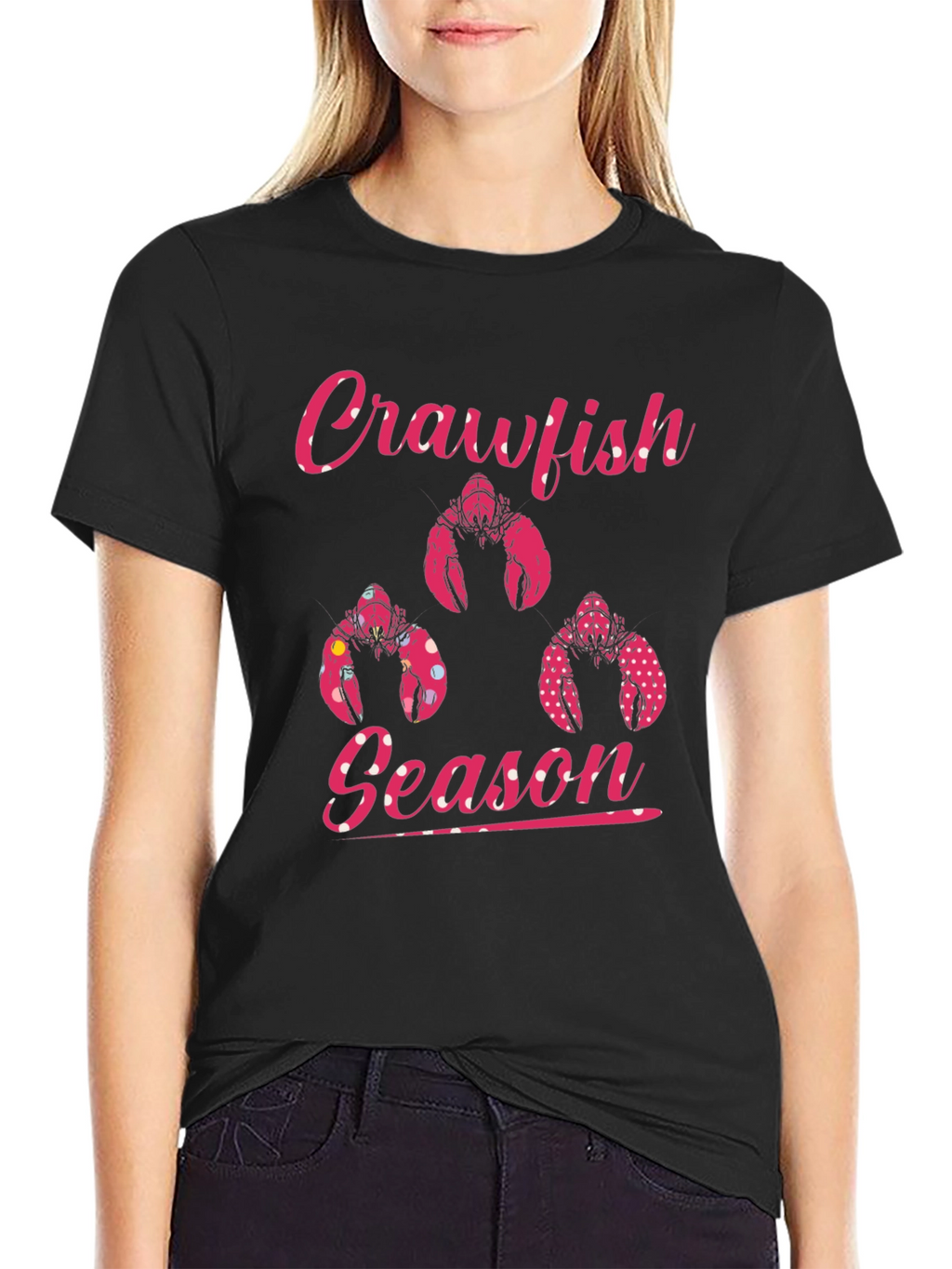 Crawfish Season Black T-Shirt