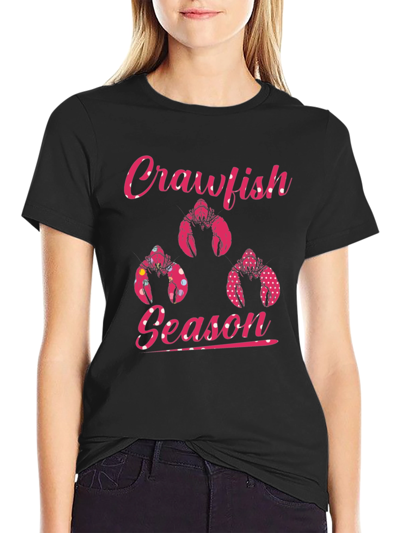 Crawfish Season Black T-Shirt