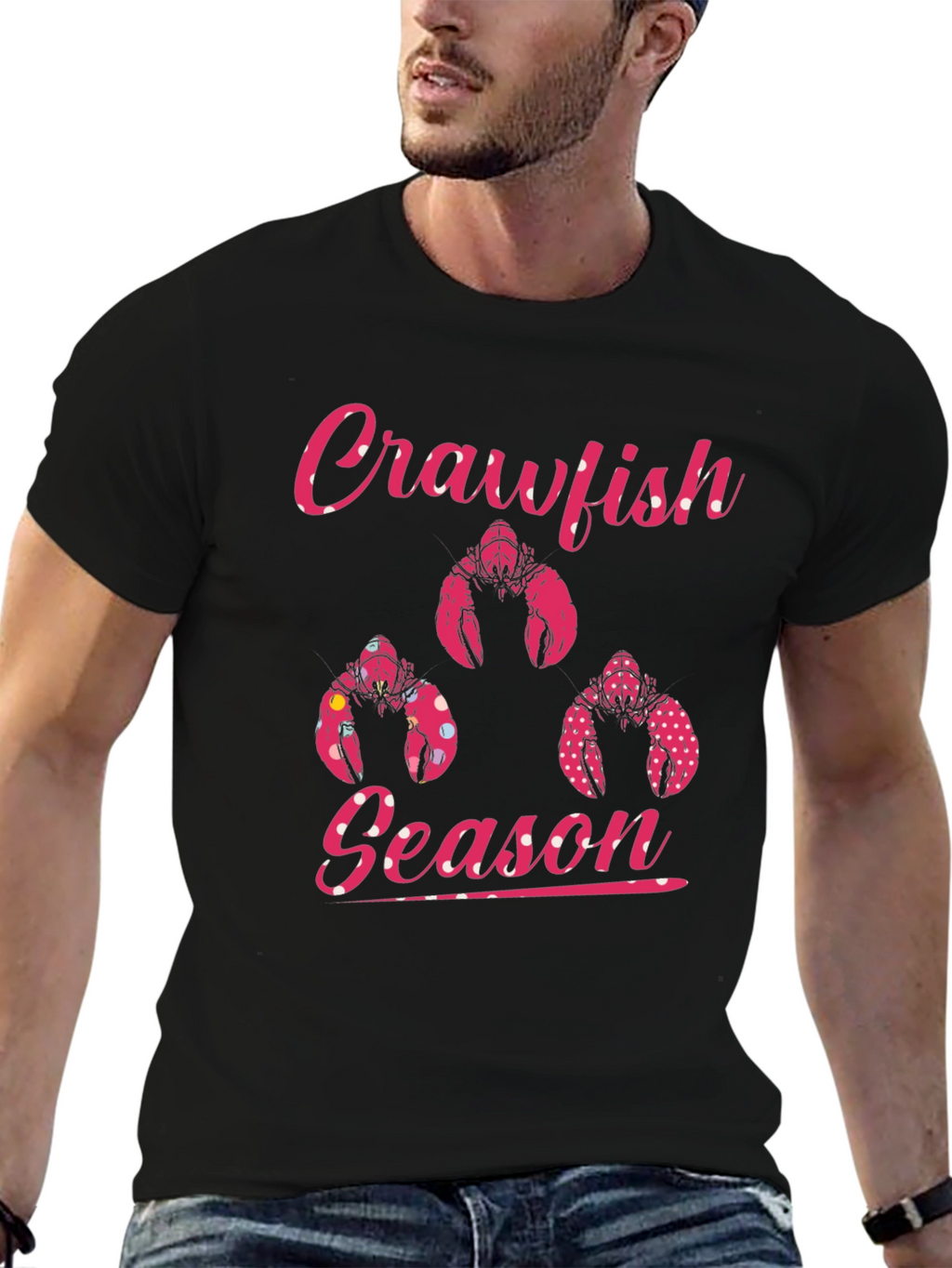 Crawfish Season Black T-Shirt