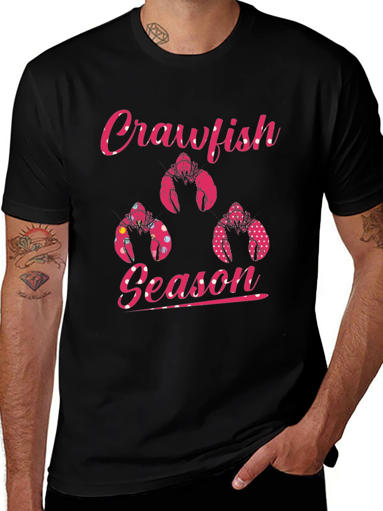 Crawfish Season Black T-Shirt