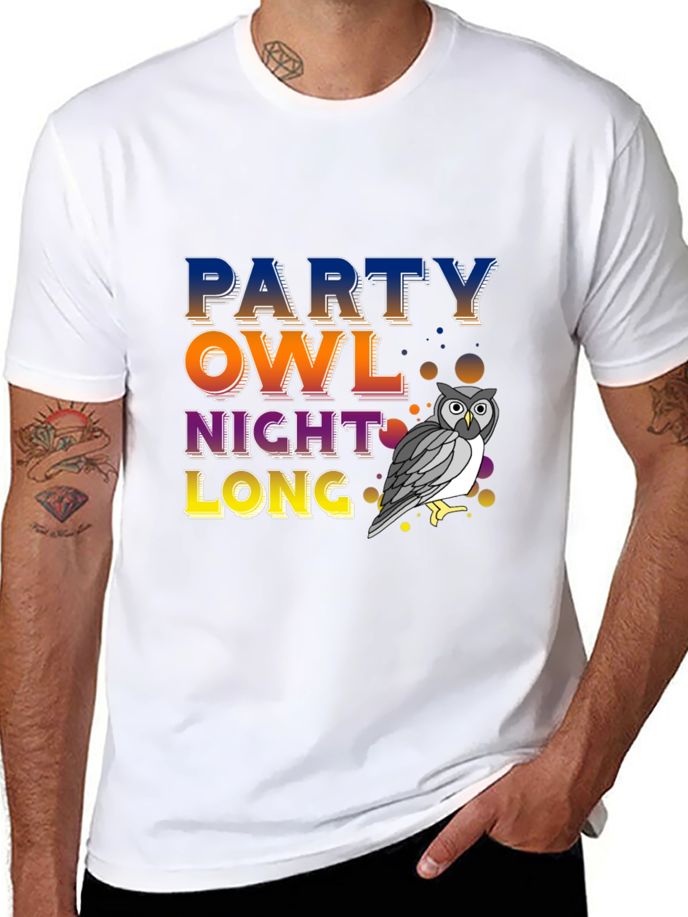 Party Owl Night Long T-Shirt