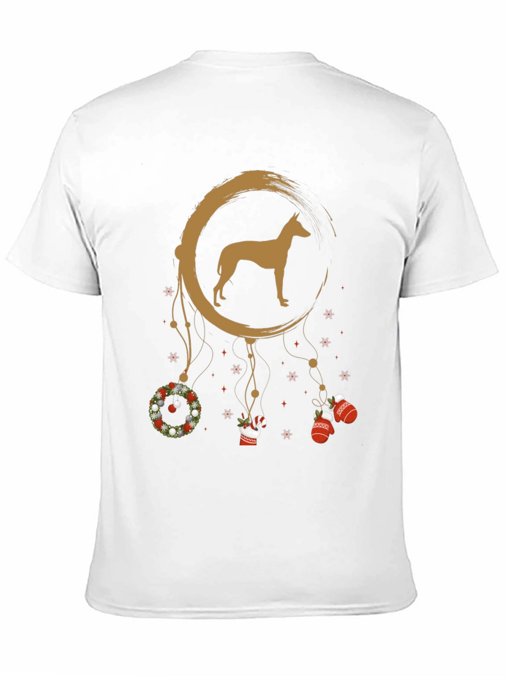 Holiday Dog Dreamcatcher T-Shirt – Festive Pet Lover Graphic Tee