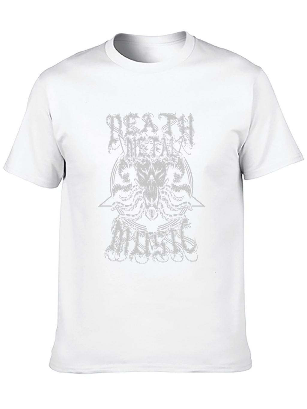 Death Metal Music Graphic Tee - Black
