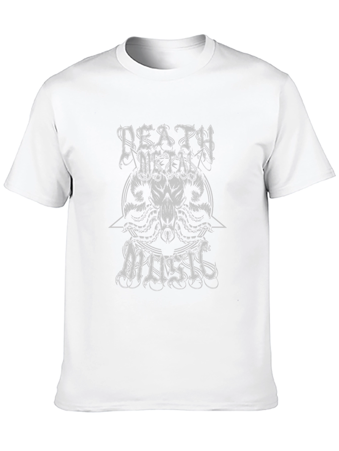 Death Metal Music Graphic Tee - Black