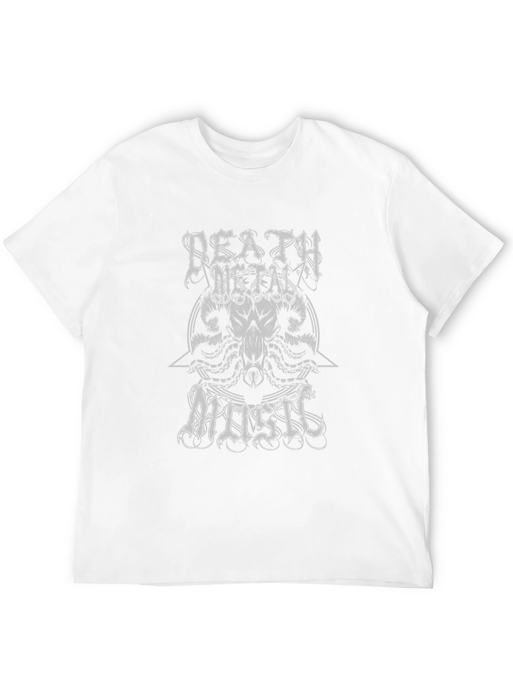 Death Metal Music Graphic Tee - Black