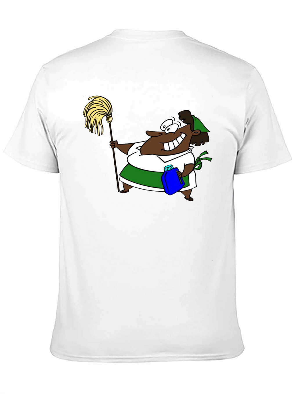 Cartoon Cleaning Lady Graphic Tee