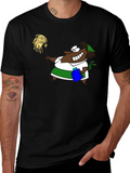 Cartoon Cleaning Lady Graphic Tee