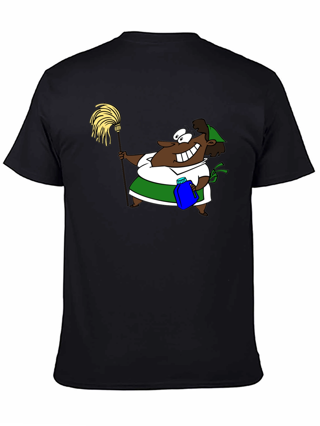 Cartoon Cleaning Lady Graphic Tee