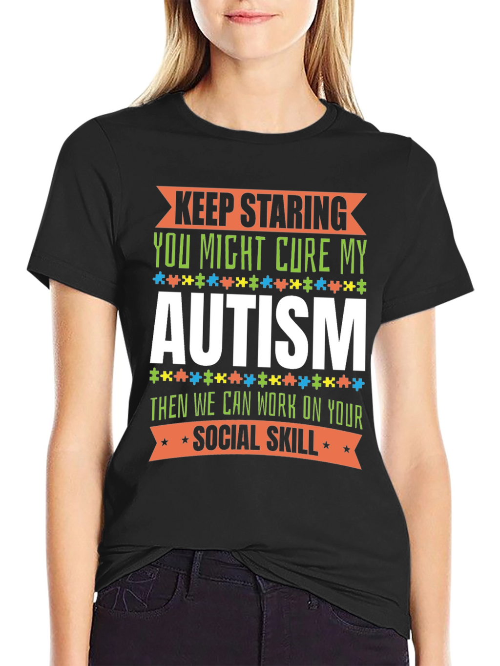 Autism Awareness Graphic Tee - Keep Staring