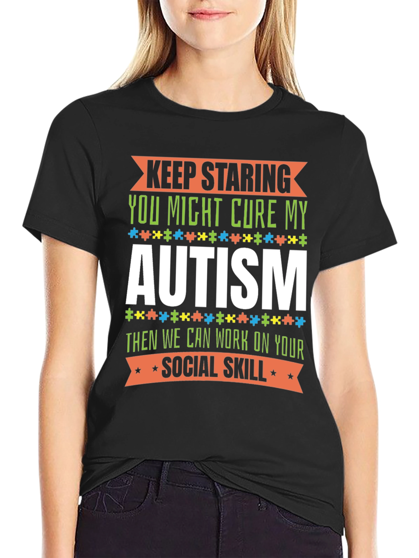 Autism Awareness Graphic Tee - Keep Staring