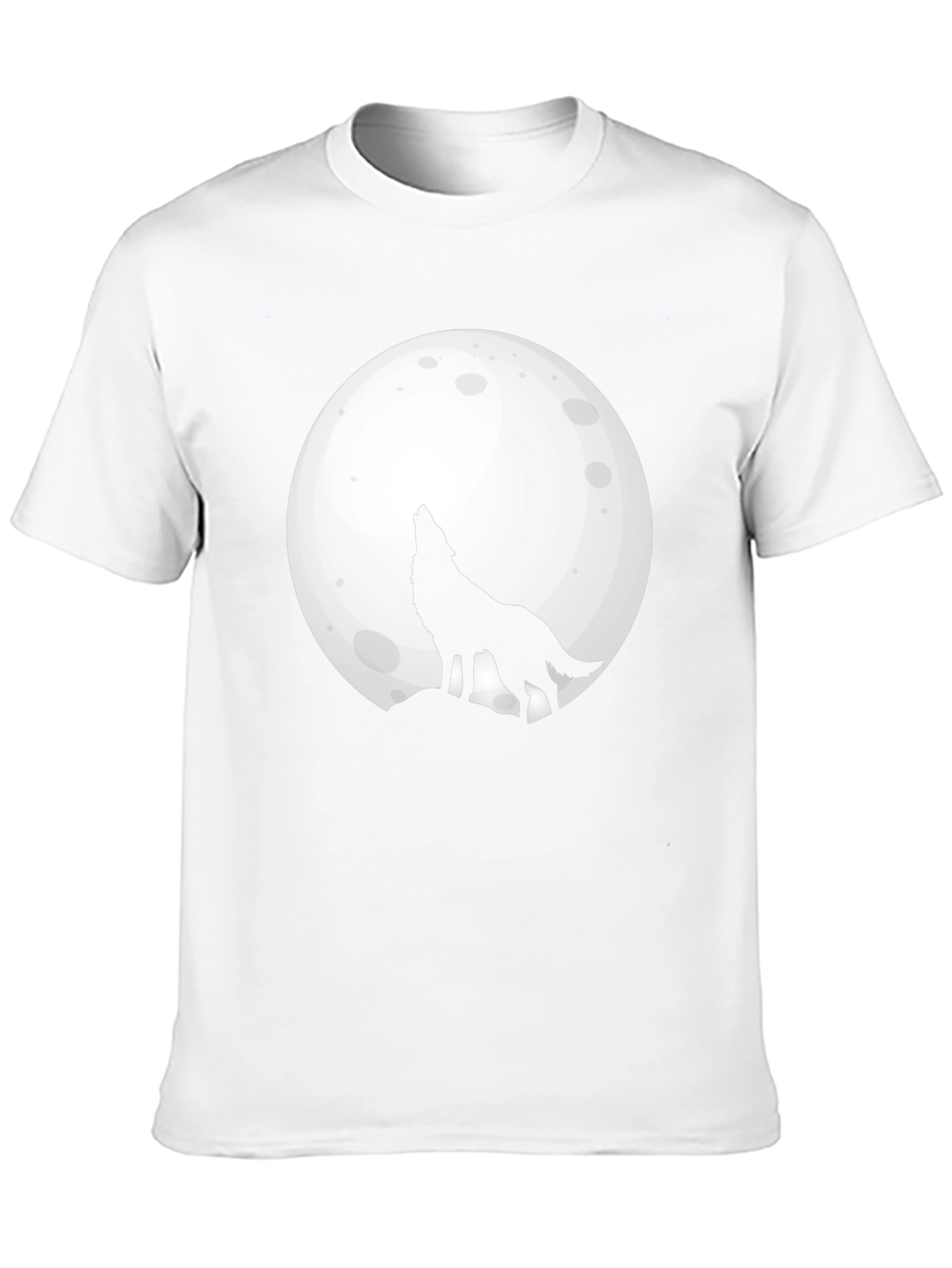 Wolf Moon T-Shirt - Black Cotton Graphic Tee