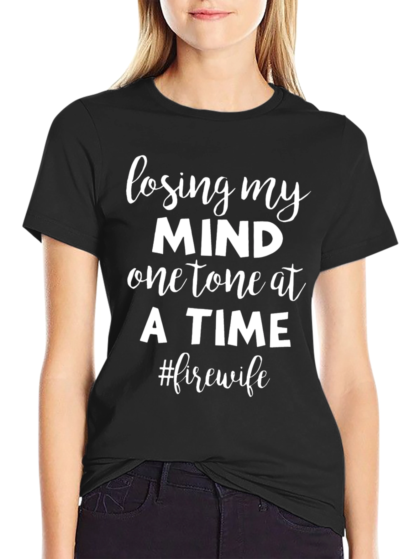 Losing My Mind Fire Wife Graphic Tee