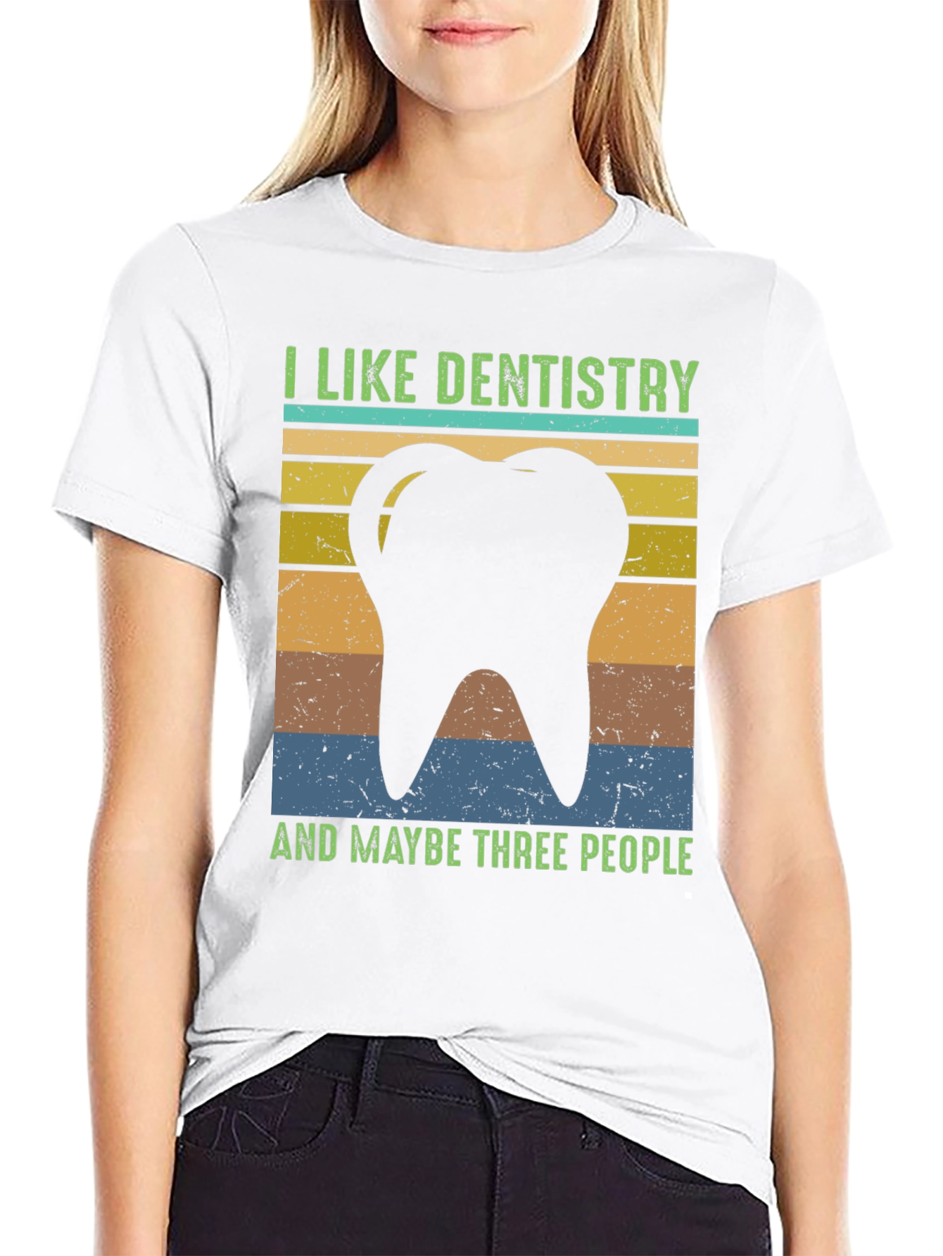 Dentistry Tee: I Like Dentistry & Maybe Three People