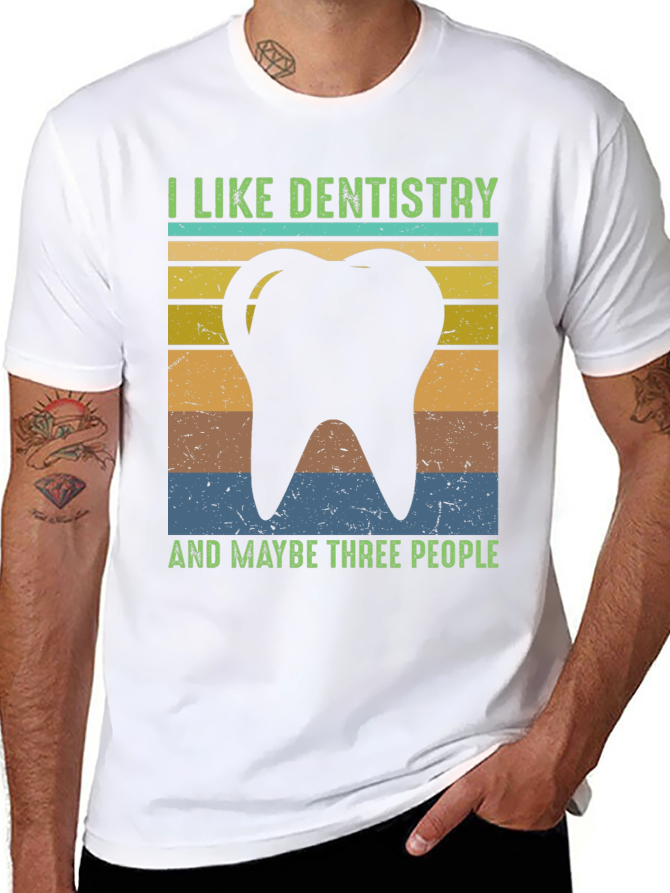 Dentistry Tee: I Like Dentistry & Maybe Three People