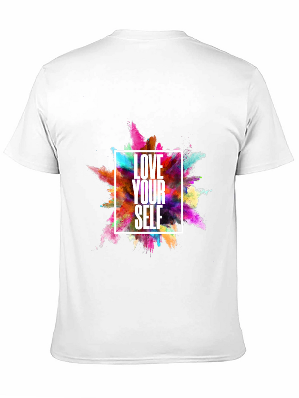 Love Yourself Graphic Print Black T-Shirt
