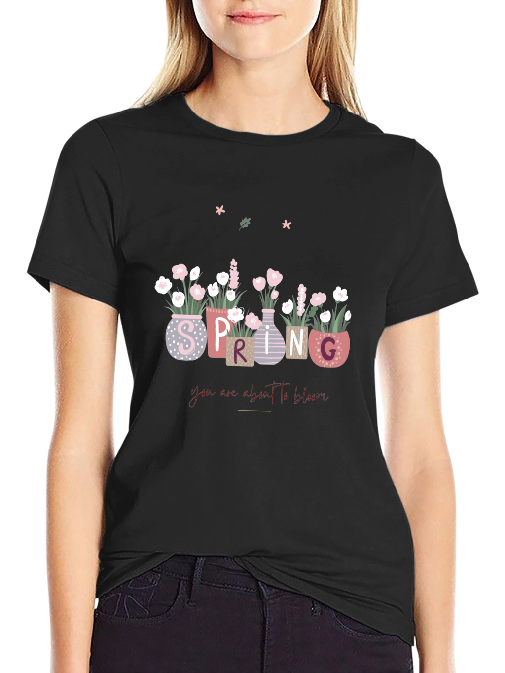 Spring Bloom T-Shirt - Floral Design