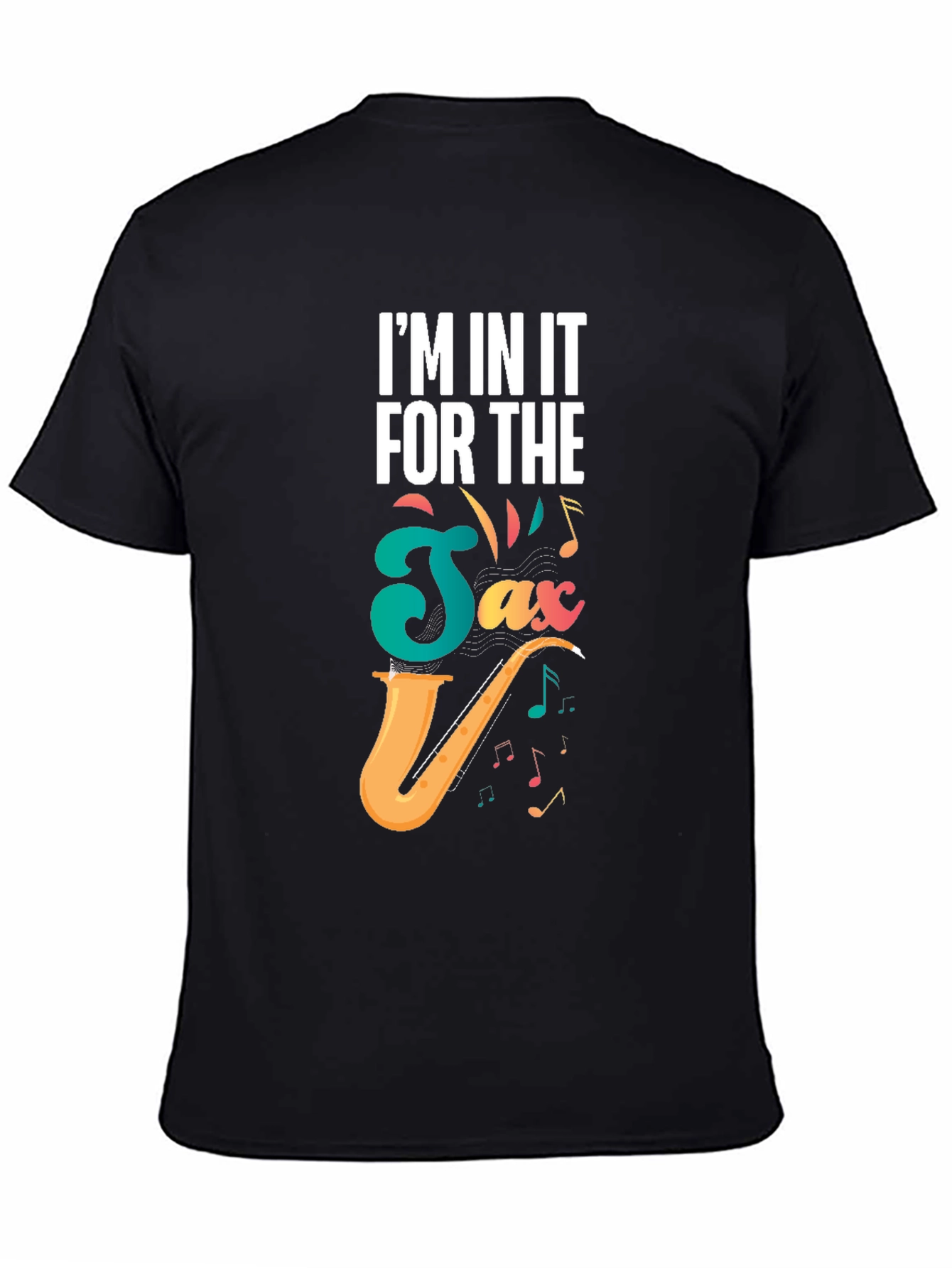 Saxophone Lover Black T-Shirt - Music Gift