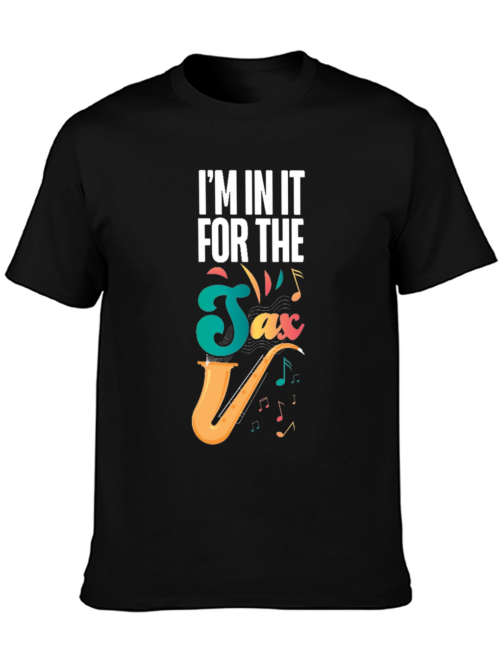 Saxophone Lover Black T-Shirt - Music Gift