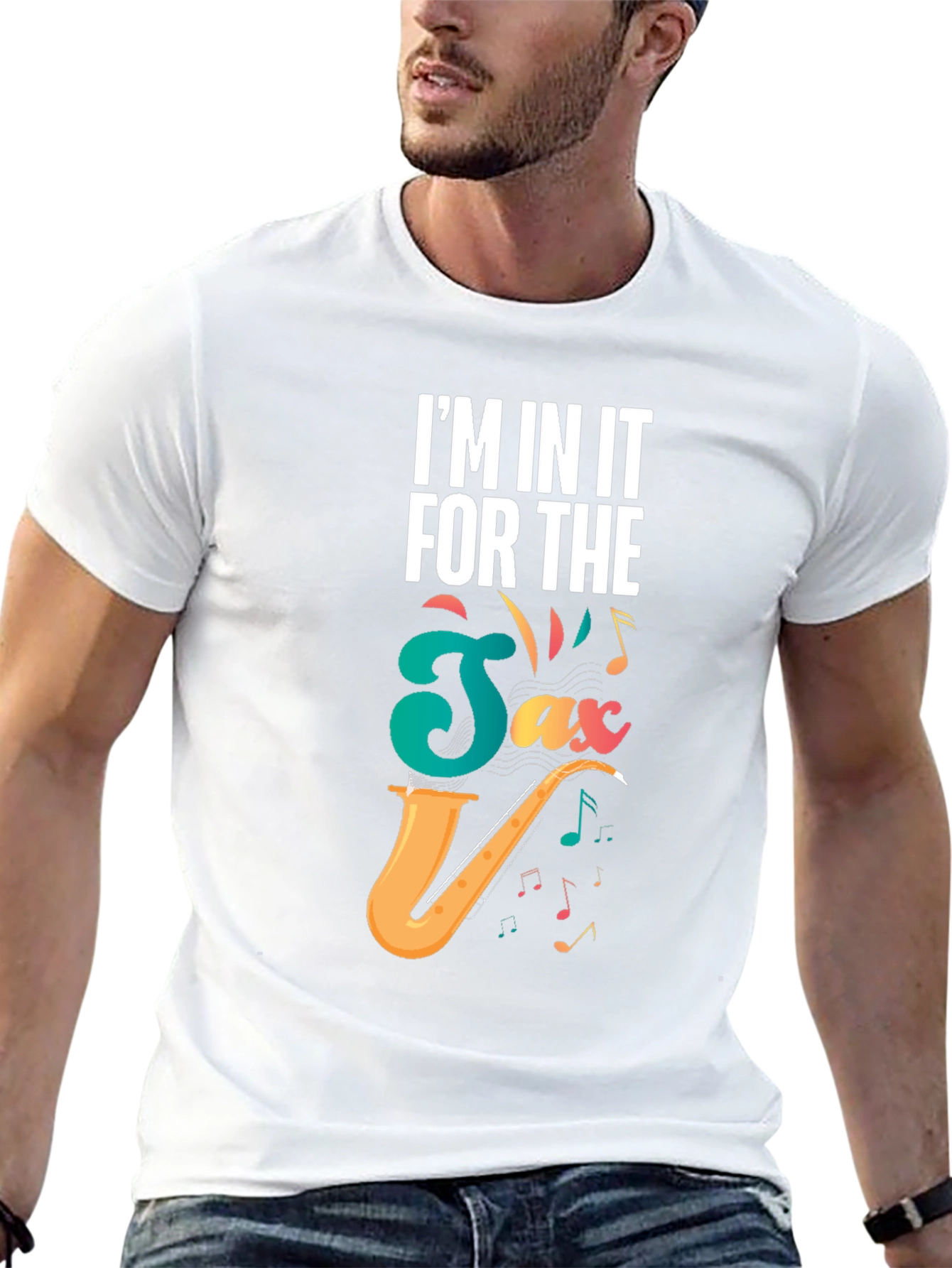 Saxophone Lover Black T-Shirt - Music Gift