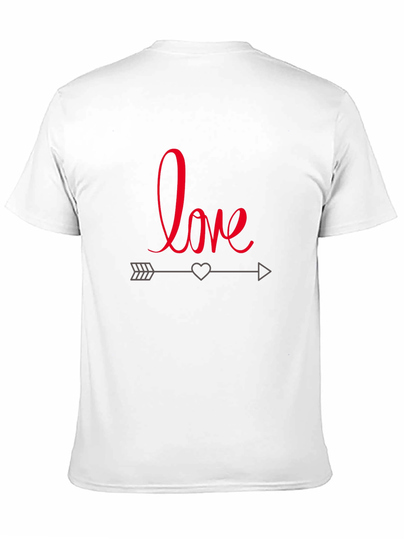 Love Arrow Graphic Tee - Casual Black T-Shirt