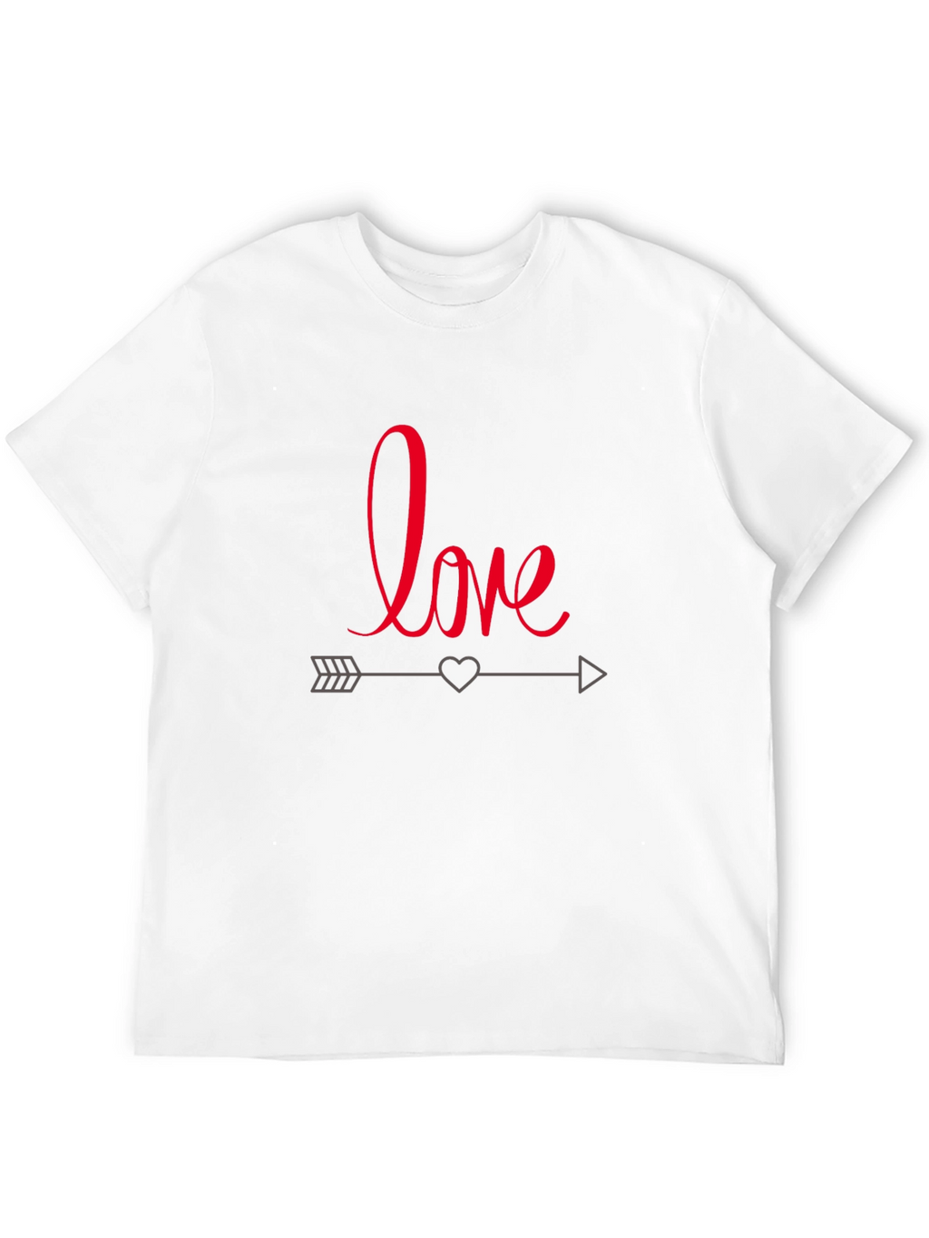 Love Arrow Graphic Tee - Casual Black T-Shirt