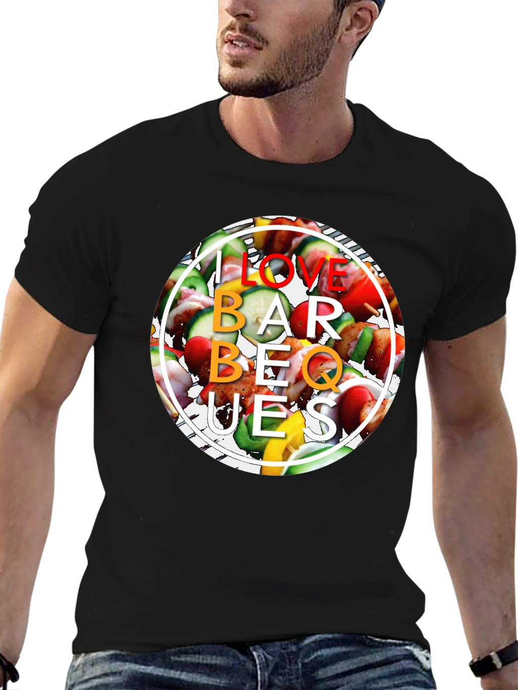 I Love BBQ Grill T-Shirt