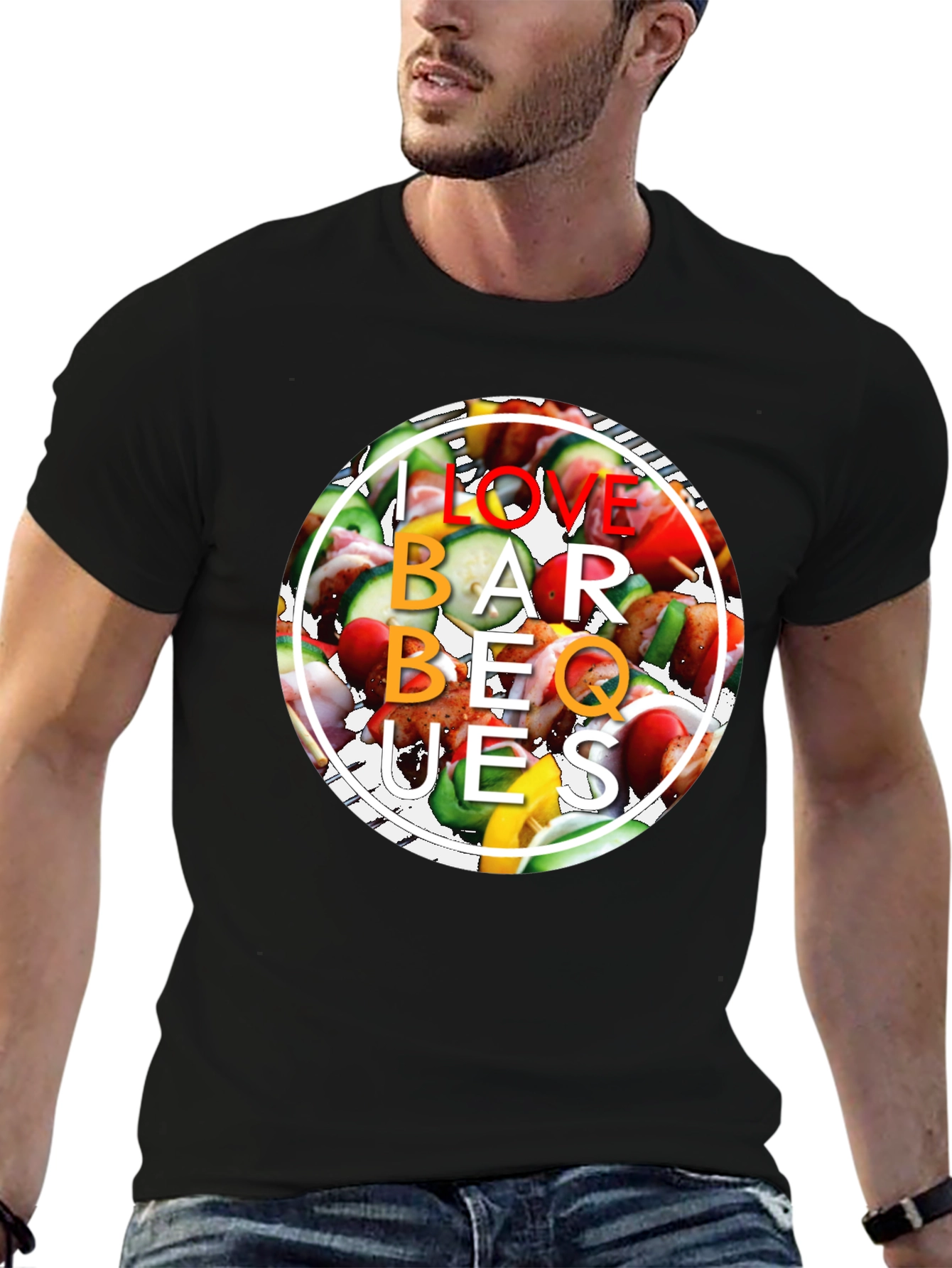 I Love BBQ Grill T-Shirt