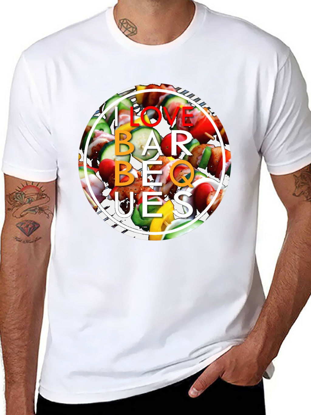I Love BBQ Grill T-Shirt