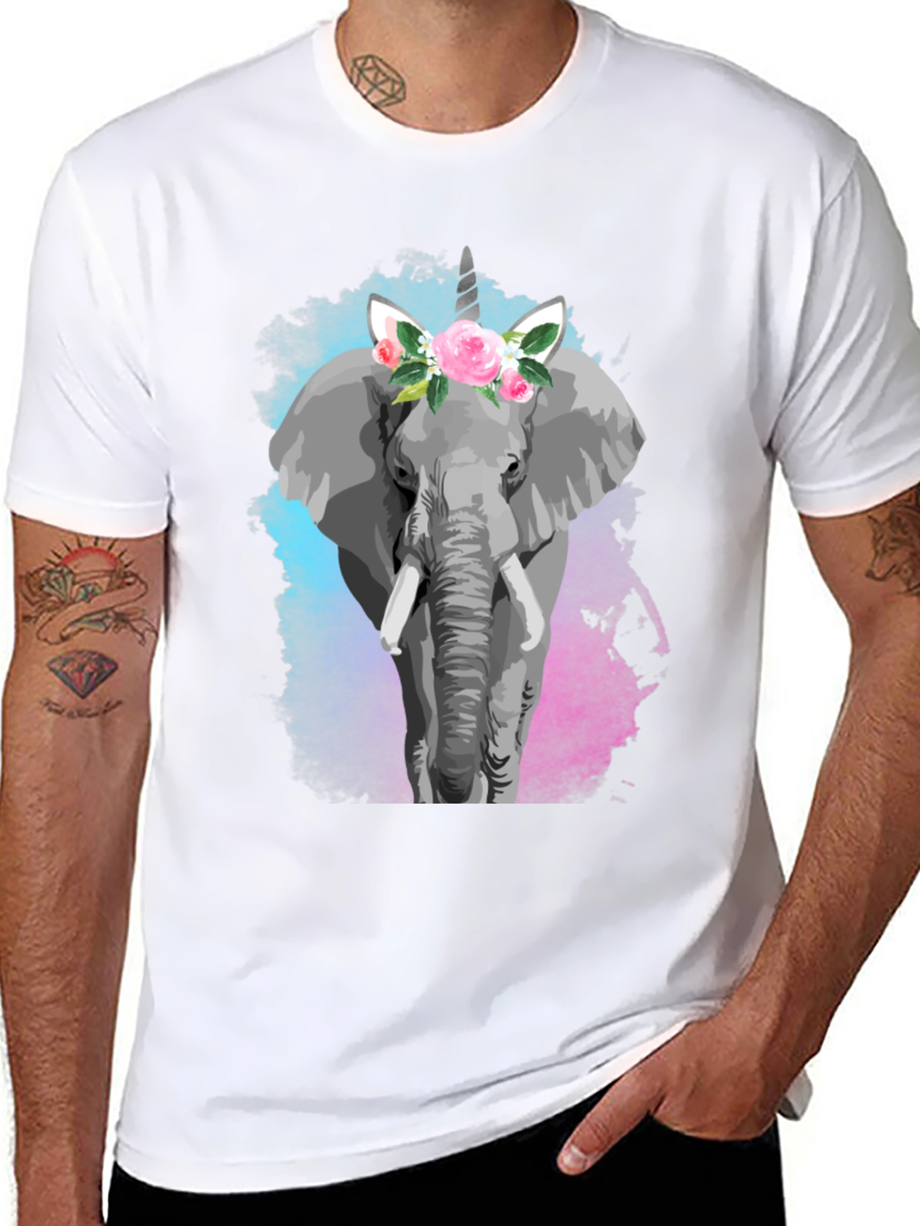 Elephant Unicorn Graphic Tee