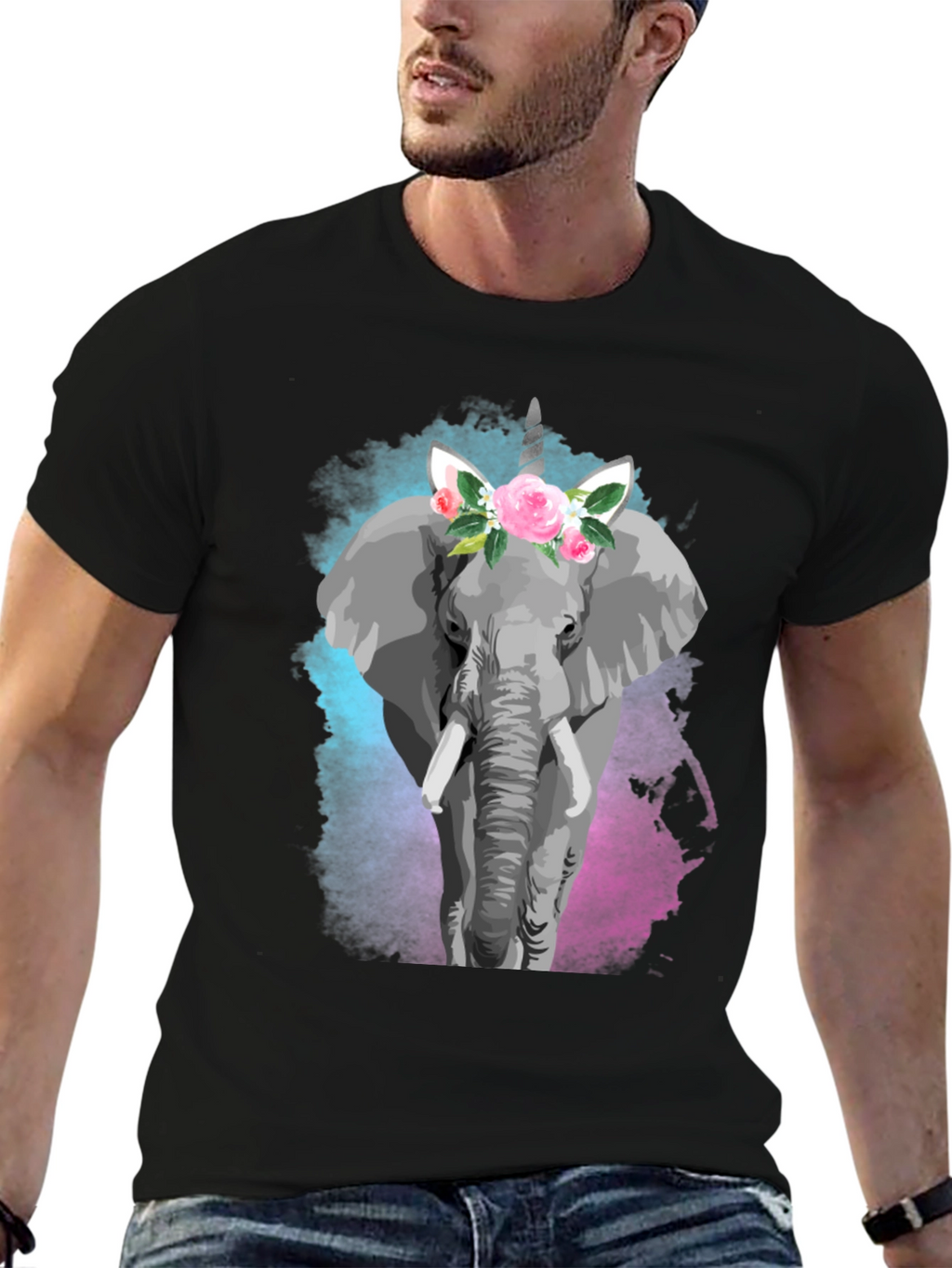 Elephant Unicorn Graphic Tee