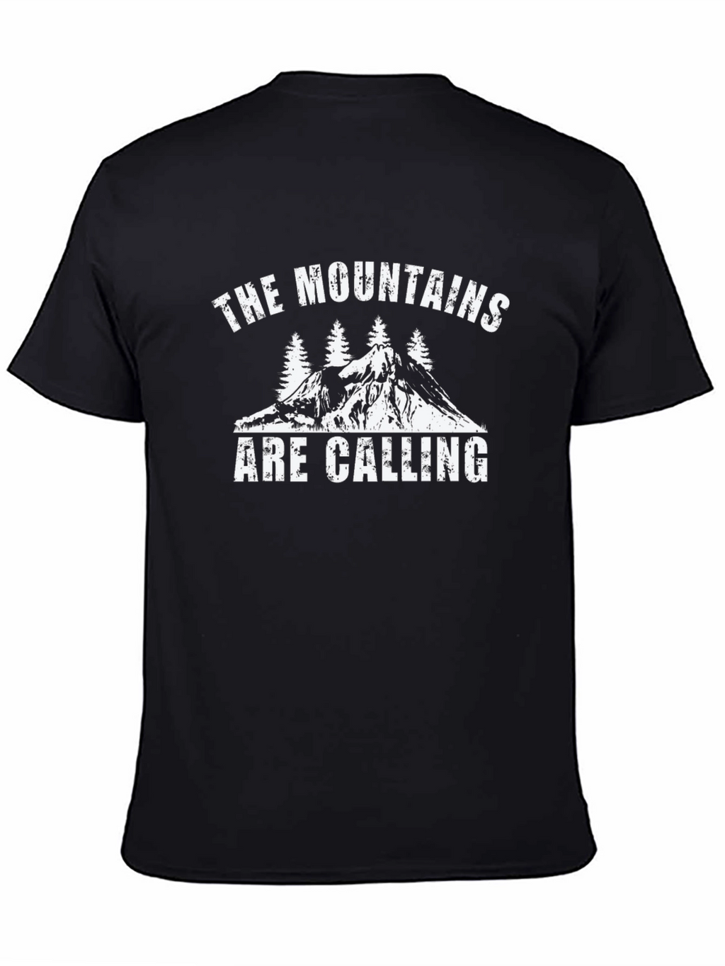 Mountains Are Calling Black T-Shirt