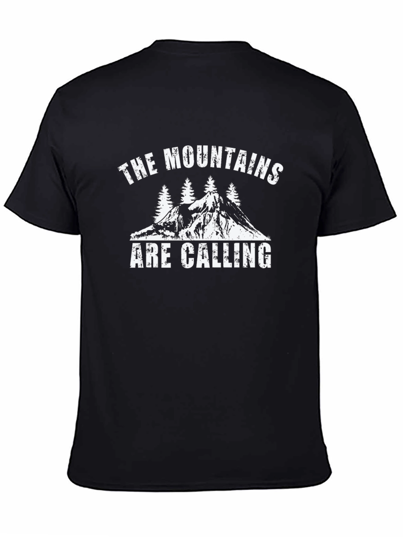 Mountains Are Calling Black T-Shirt