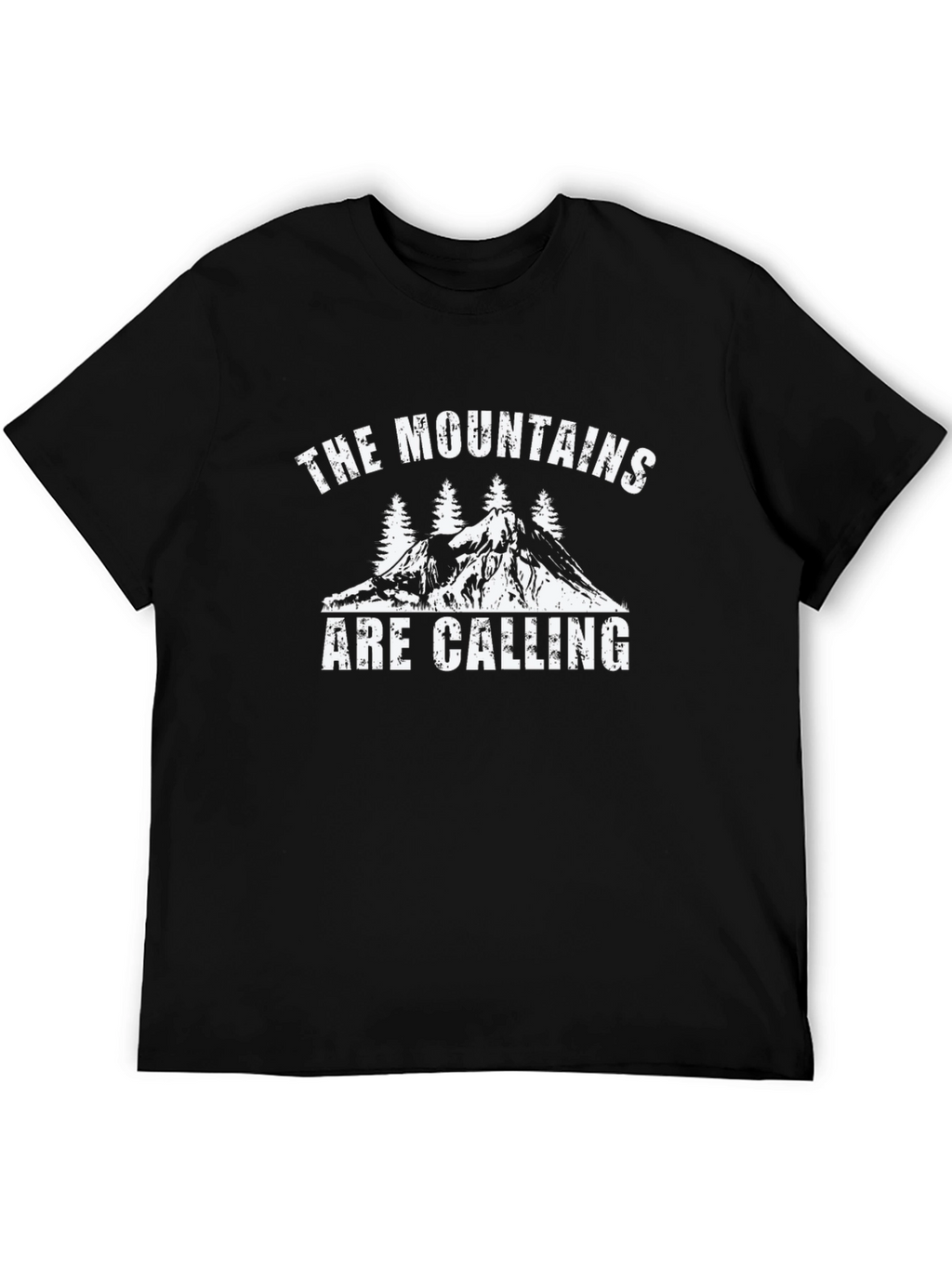 Mountains Are Calling Black T-Shirt
