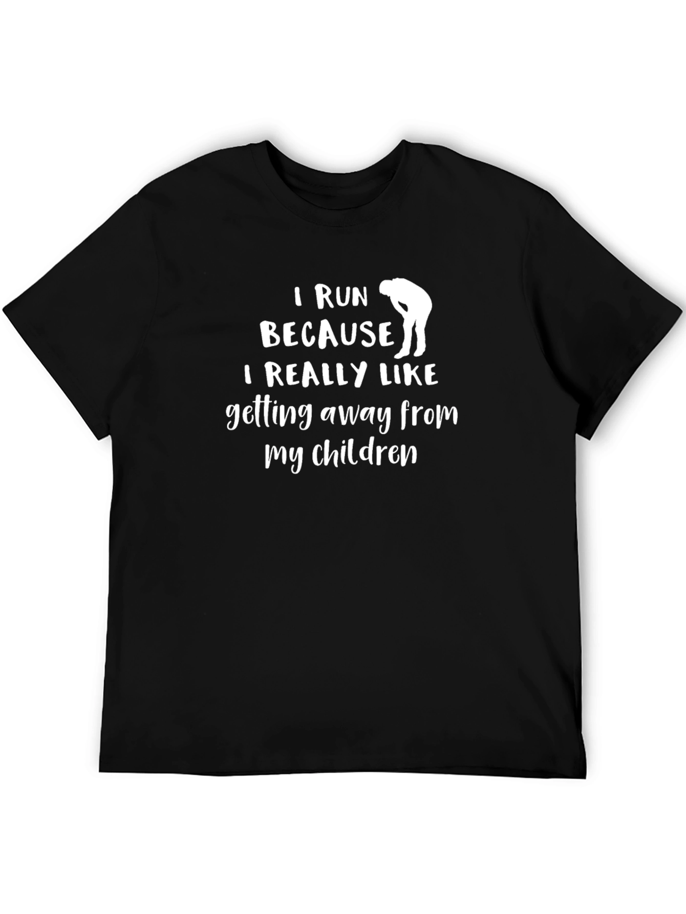 Funny Running T-Shirt - Run Away From My Children