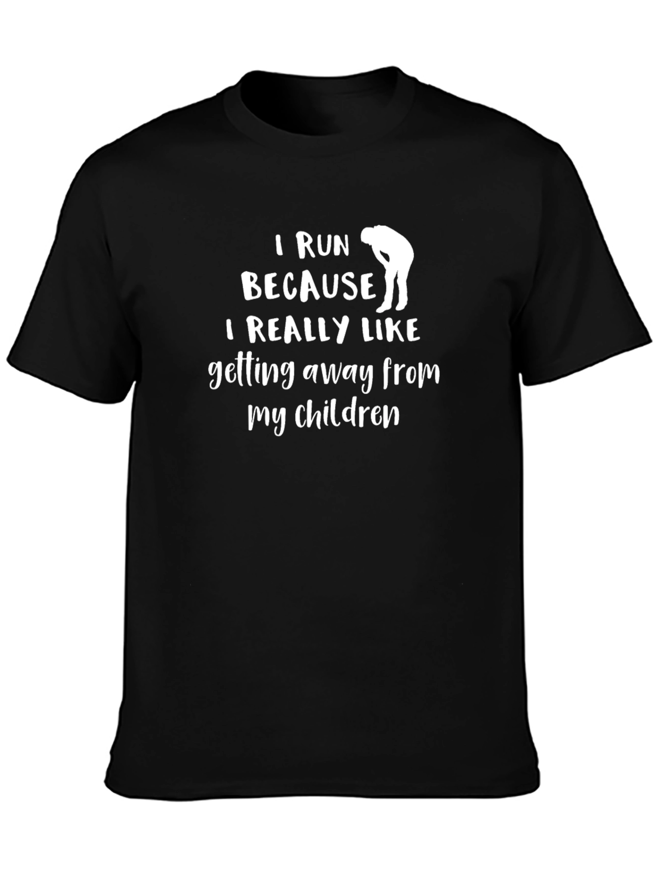 Funny Running T-Shirt - Run Away From My Children