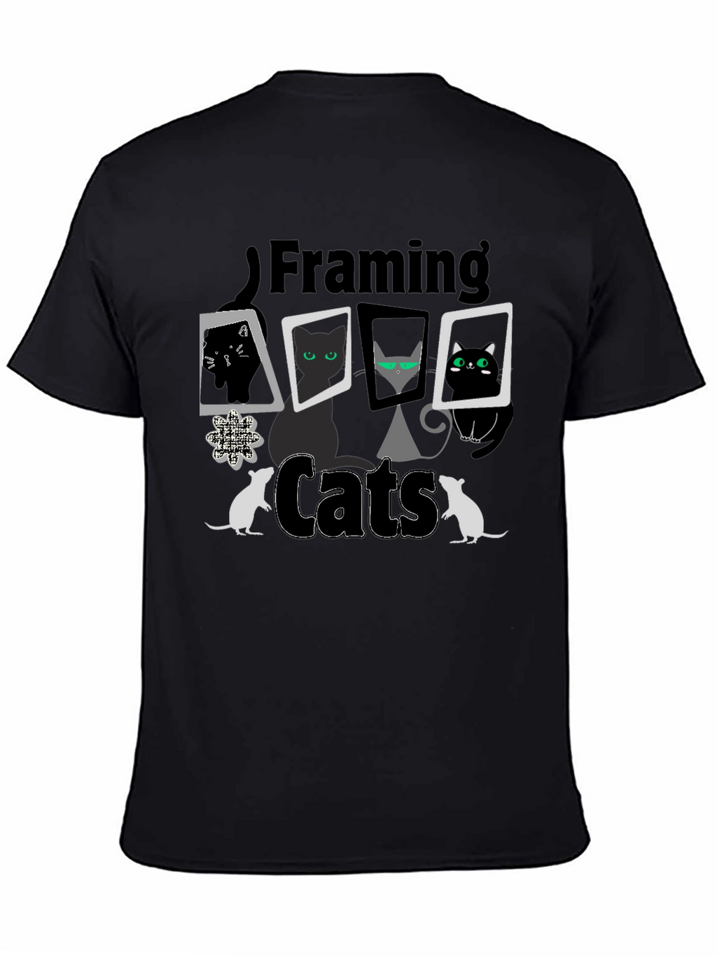 Framing Cats T-Shirt - Unique Cat Lover Design