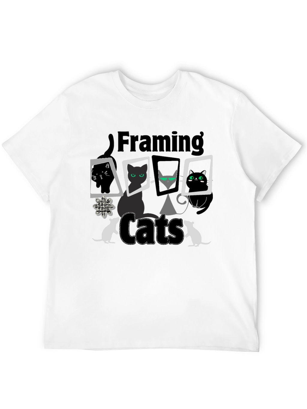Framing Cats T-Shirt - Unique Cat Lover Design