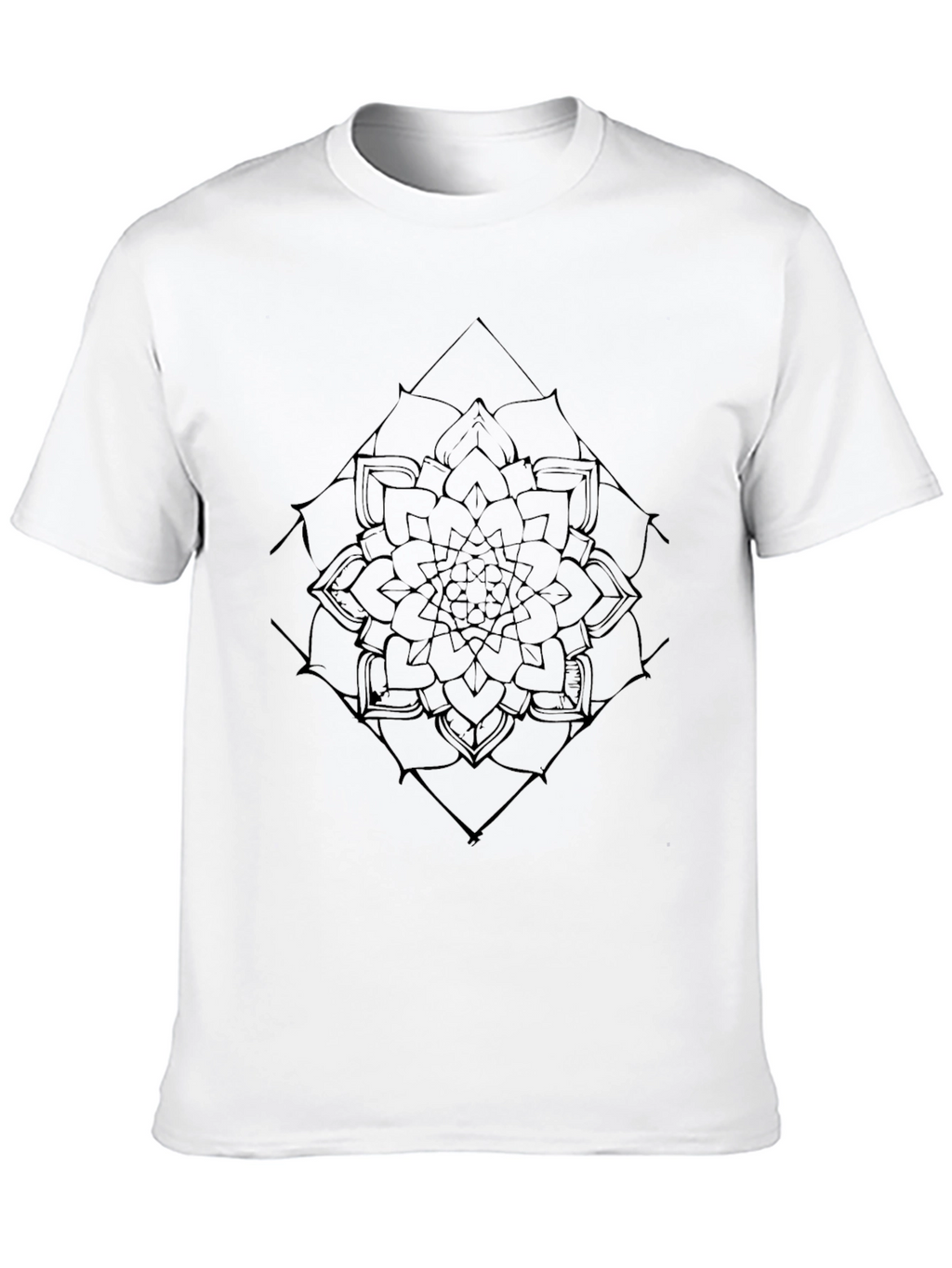 Mandala Graphic Tee - Black Casual Shirt