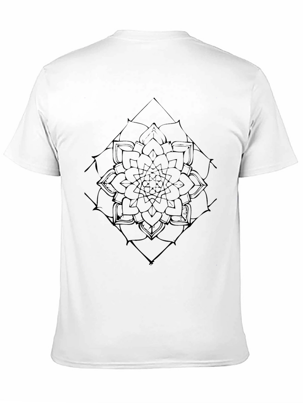 Mandala Graphic Tee - Black Casual Shirt