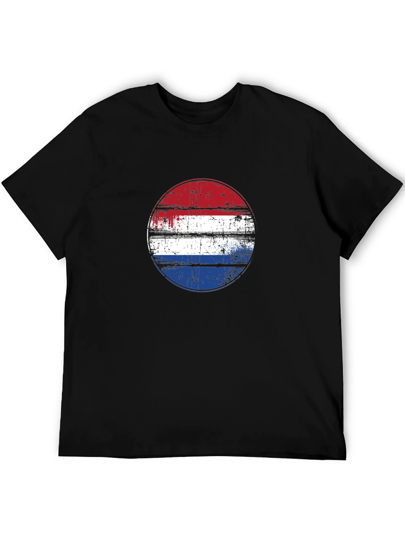 Distressed Netherlands Flag Graphic Tee