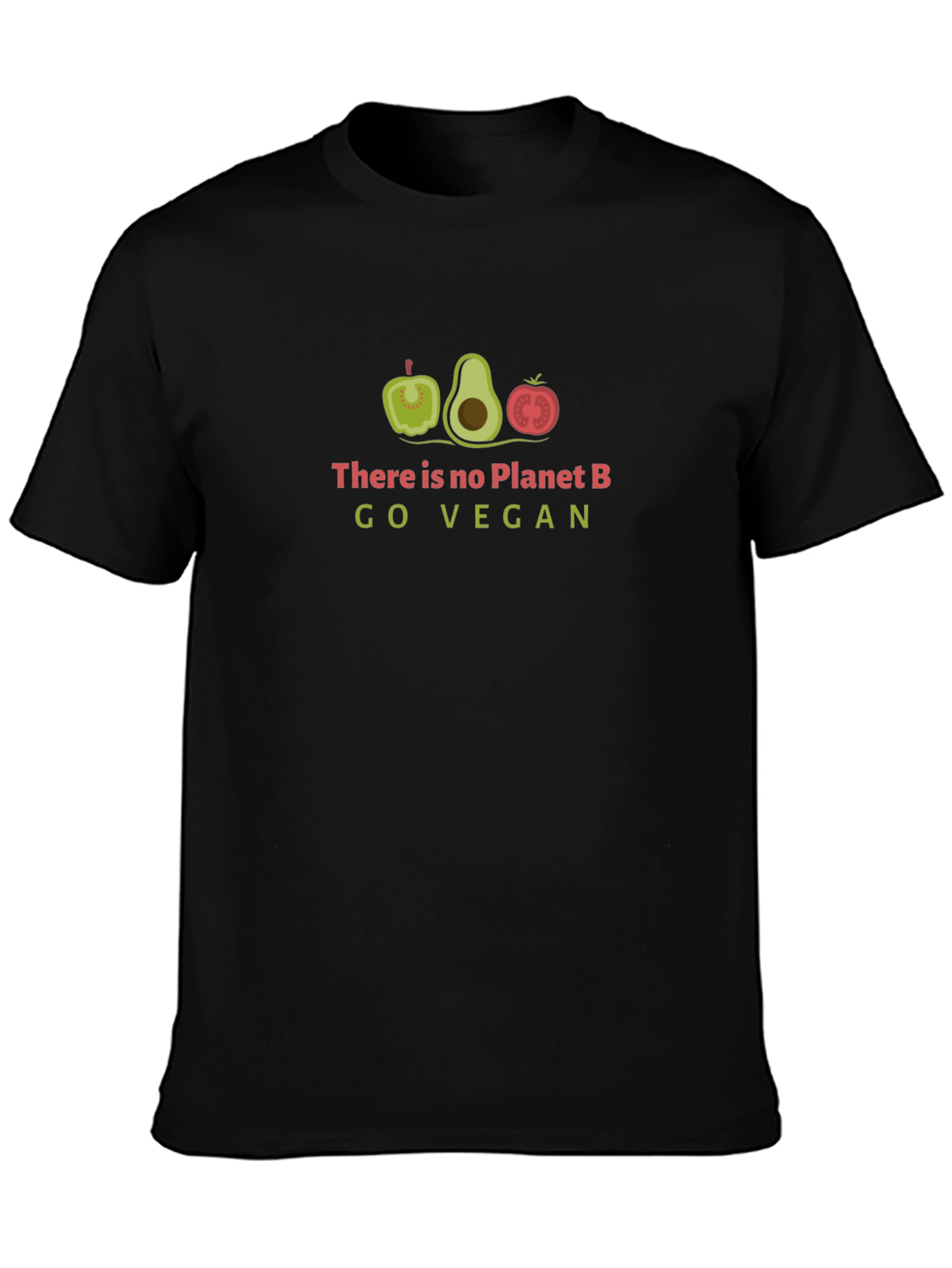 Go Vegan T-Shirt - There Is No Planet B