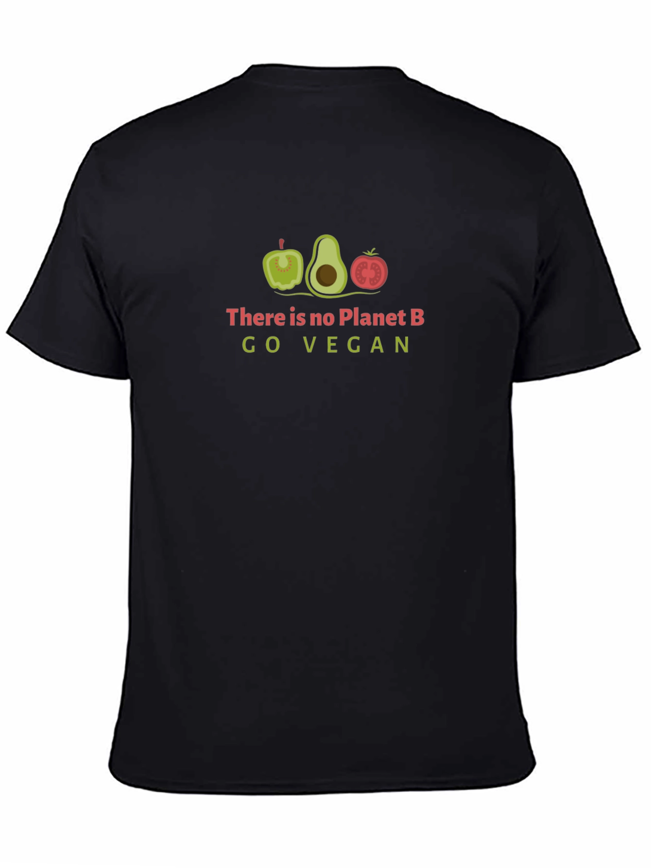 Go Vegan T-Shirt - There Is No Planet B