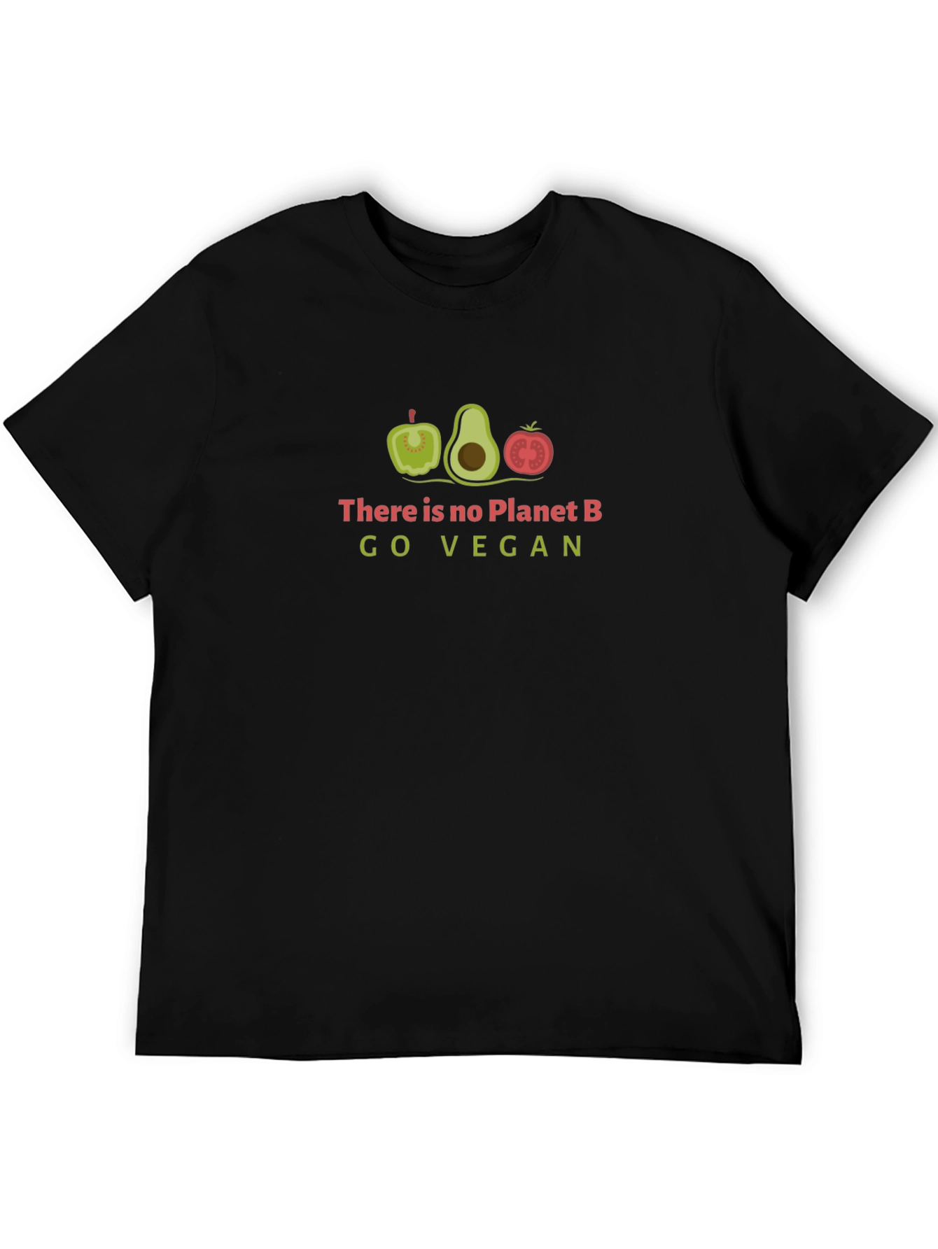Go Vegan T-Shirt - There Is No Planet B