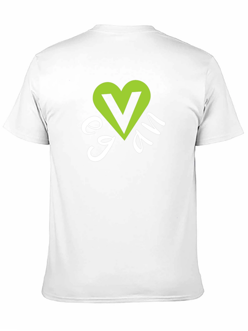 Vegan Heart Graphic T-Shirt - Black
