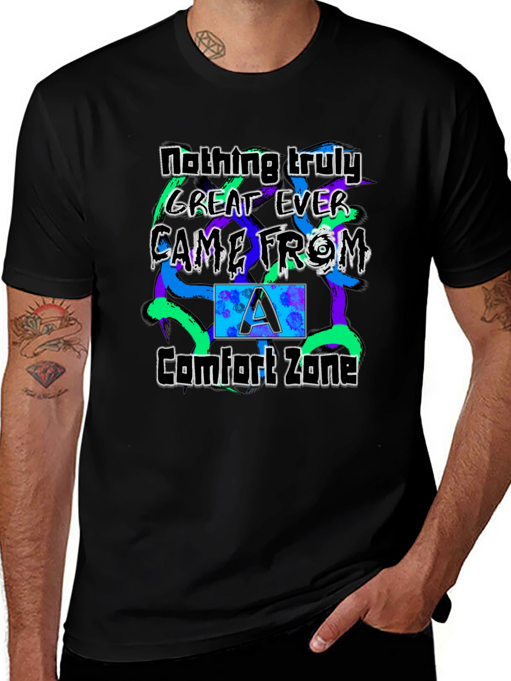 Comfort Zone Mens Graphic T-Shirt