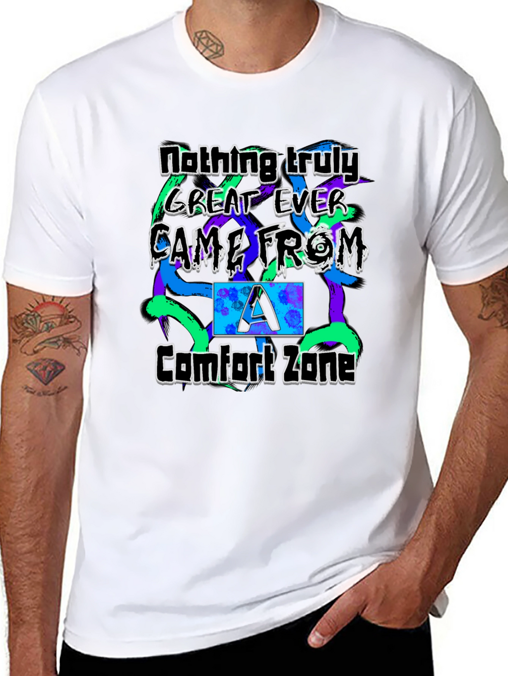 Comfort Zone Mens Graphic T-Shirt