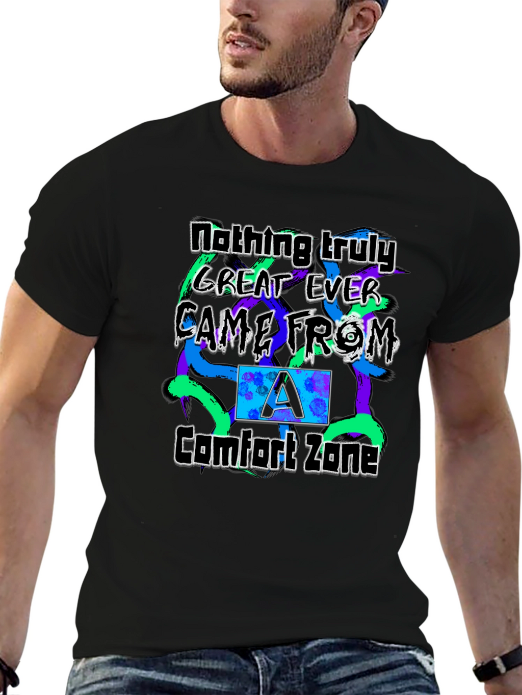 Comfort Zone Mens Graphic T-Shirt