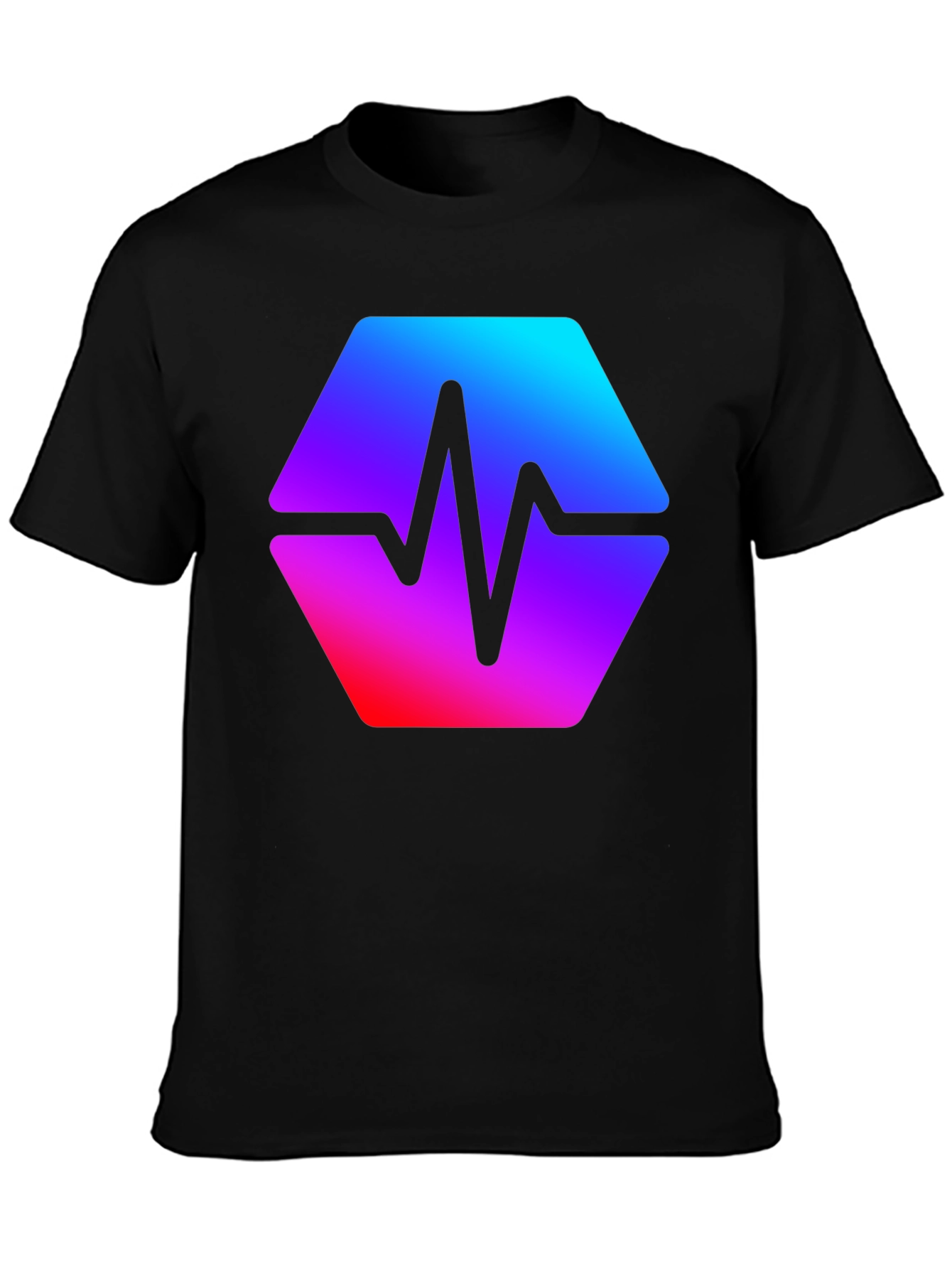 Hex Pulse Graphic T-Shirt - Modern Style